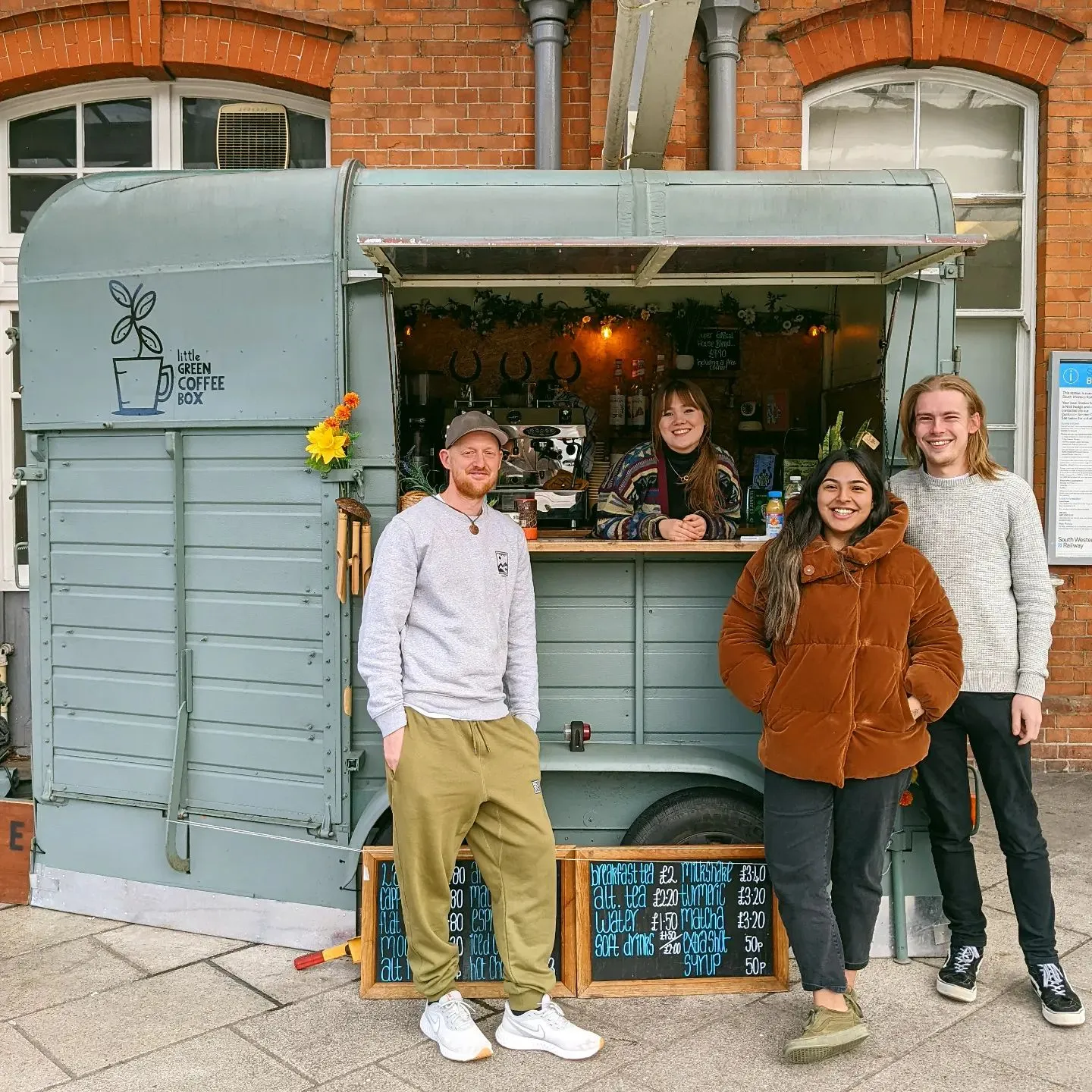 Delicious coffee at The Little Green Coffee Box