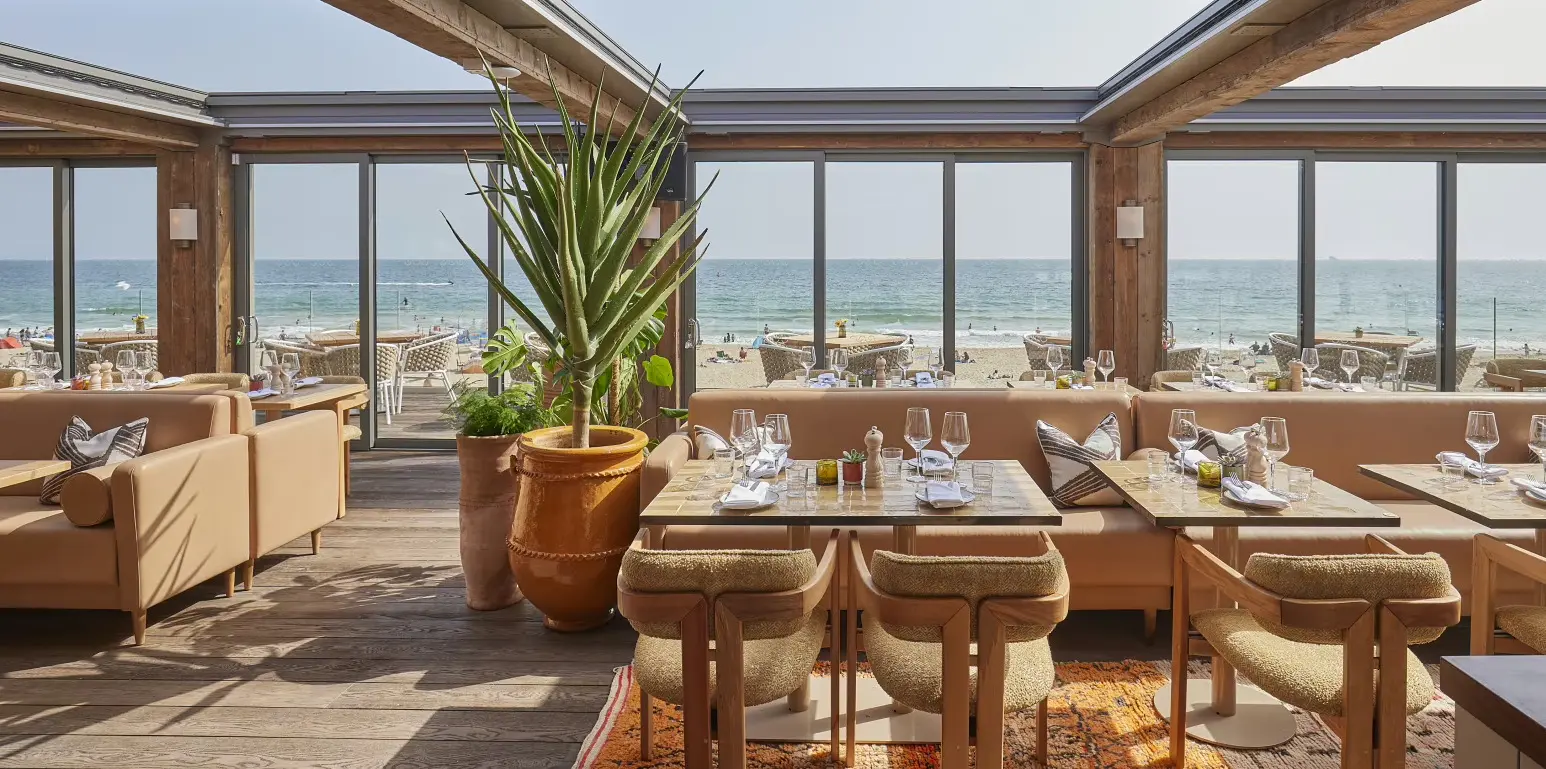 Vibrant beachside dining at Rockwater Branksome