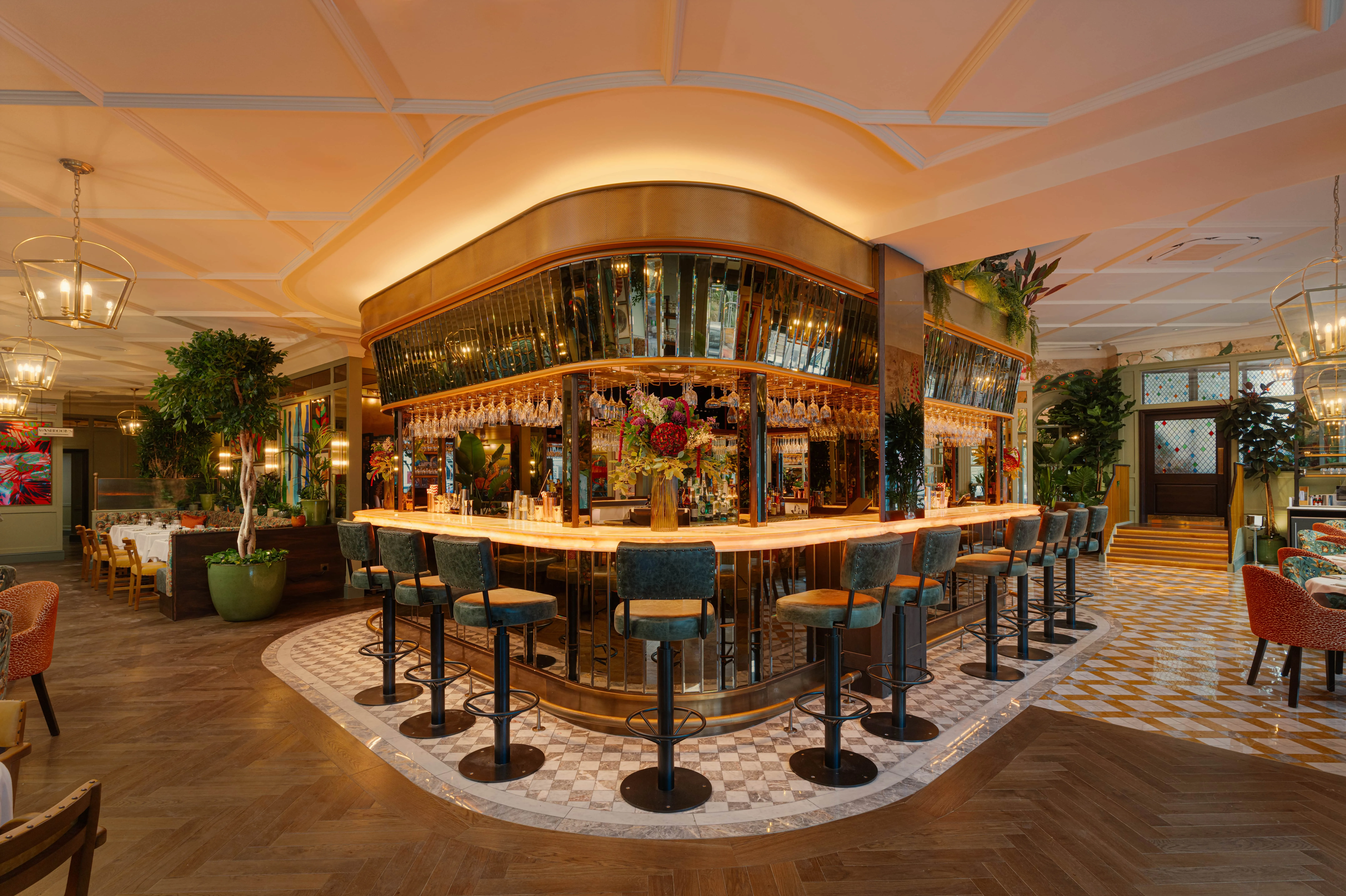 Elegant restaurant interior at The Ivy Bournemouth