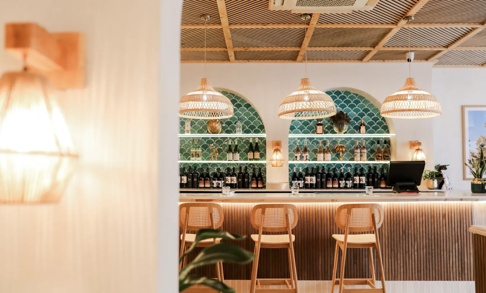 Relaxed dining at Flamingo Caf� Bar in Ashley Cross